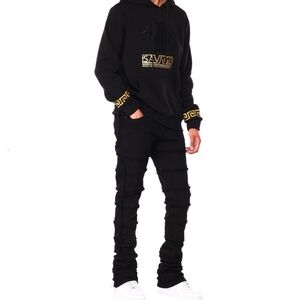 Savage Medusa Metallic Applique Fleece Hoodie